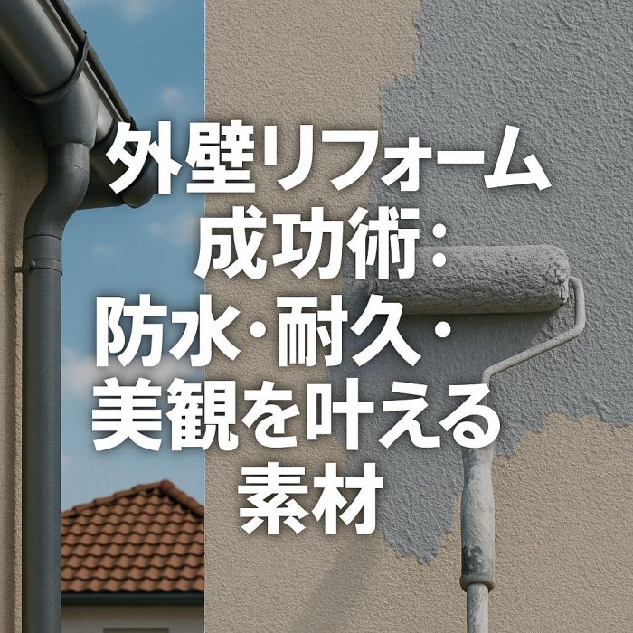 外壁リフォーム成功術：防水・耐久・美観を叶える素材