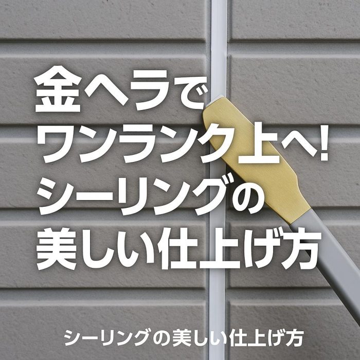 金ヘラでワンランク上へ！コーキングの美しい仕上げ方
