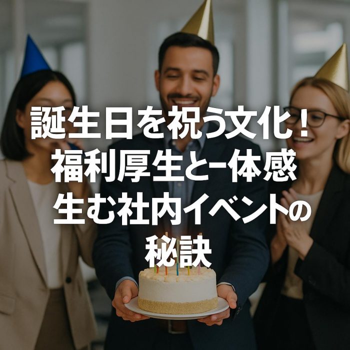 誕生日を祝う文化！福利厚生と一体感生む社内イベントの秘訣