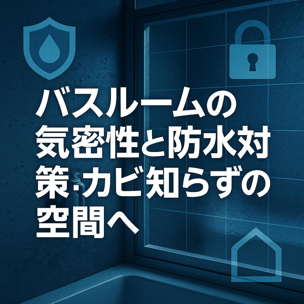 バスルームの気密性と防水対策：カビ知らずの空間へ