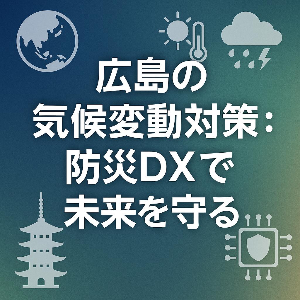 広島の気候変動対策：防災DXで未来を守る