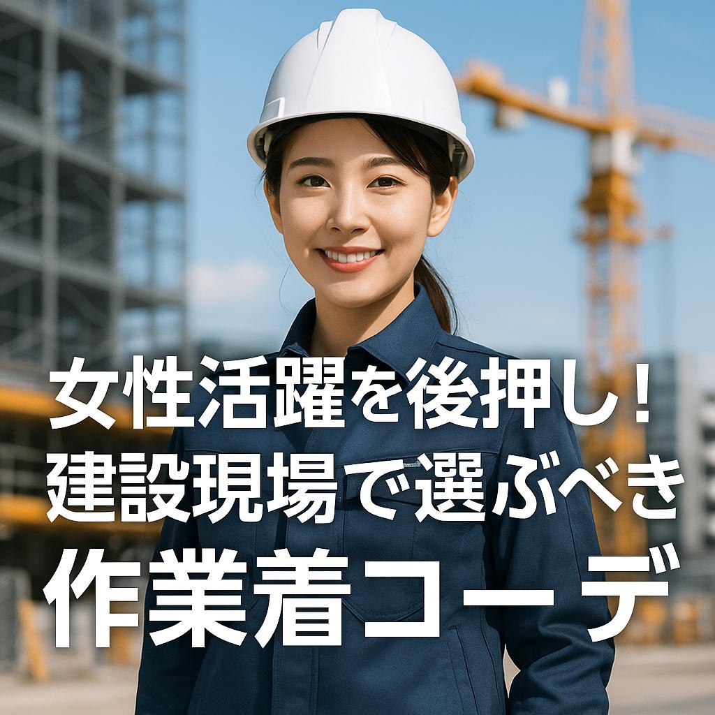 女性活躍を後押し！建設現場で選ぶべき作業着コーデ