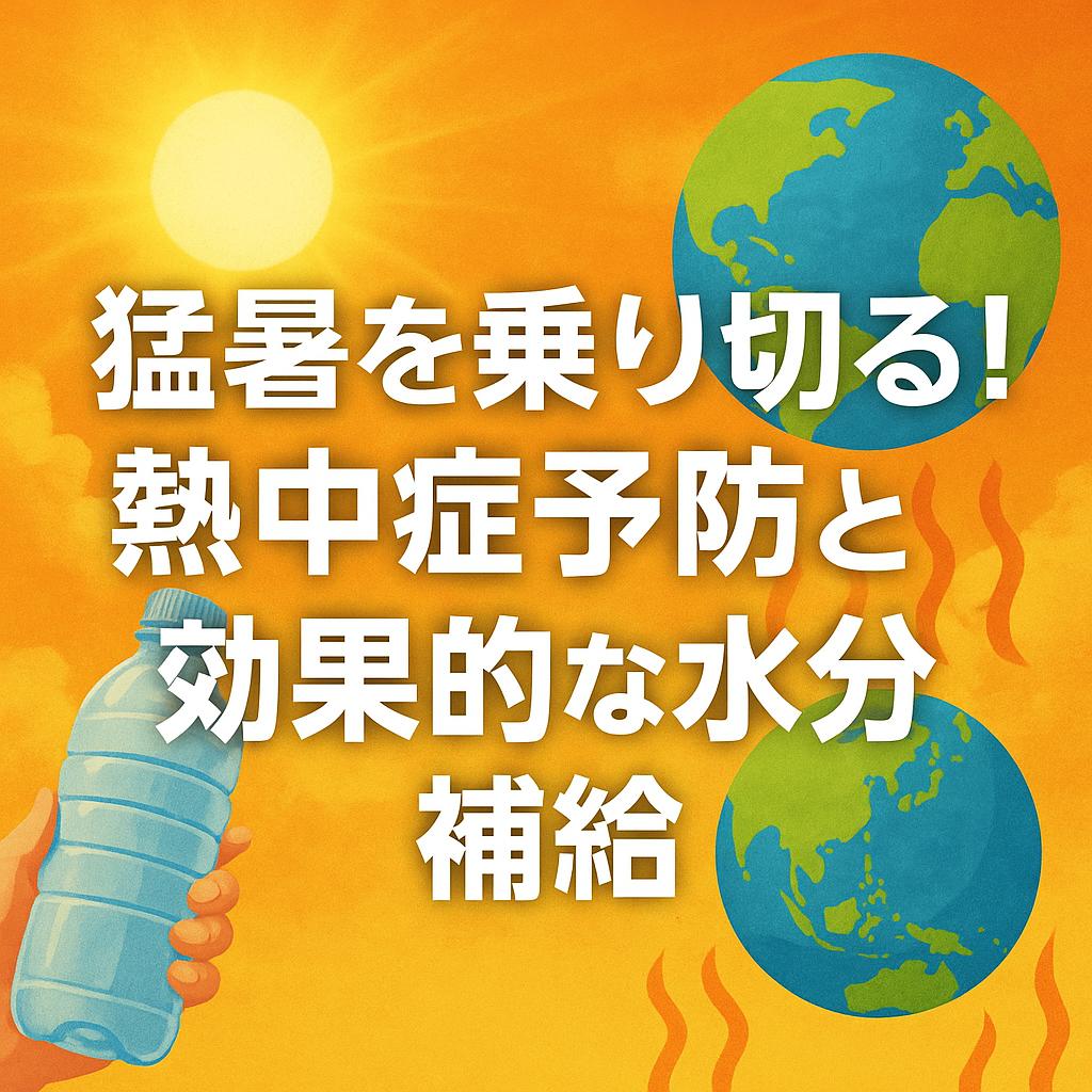 猛暑を乗り切る！熱中症予防と効果的な水分補給