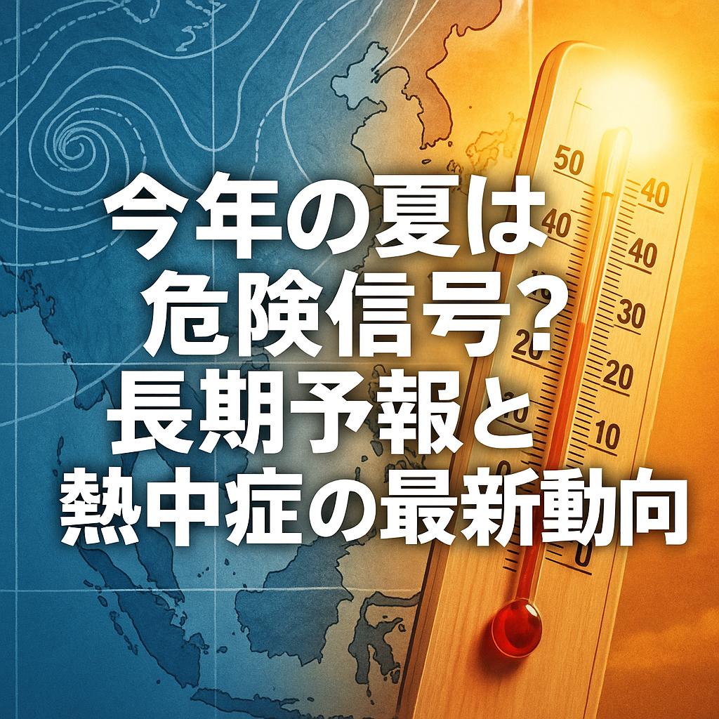 今年の夏は危険信号？長期予報と熱中症の最新動向
