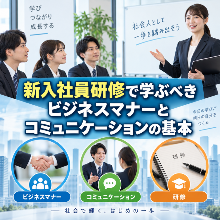 新入社員研修で学ぶべきビジネスマナーとコミュニケーションの基本