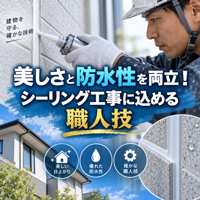 美しさと防水性を両立！シーリング工事に込める職人技
